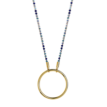 Charger l'image dans la galerie, Jacqueline la captivante - Doré multicolore bleu