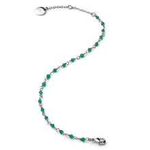 Charger l'image dans la galerie, Rosalie la bonne étoile - Argenté Onyx vert