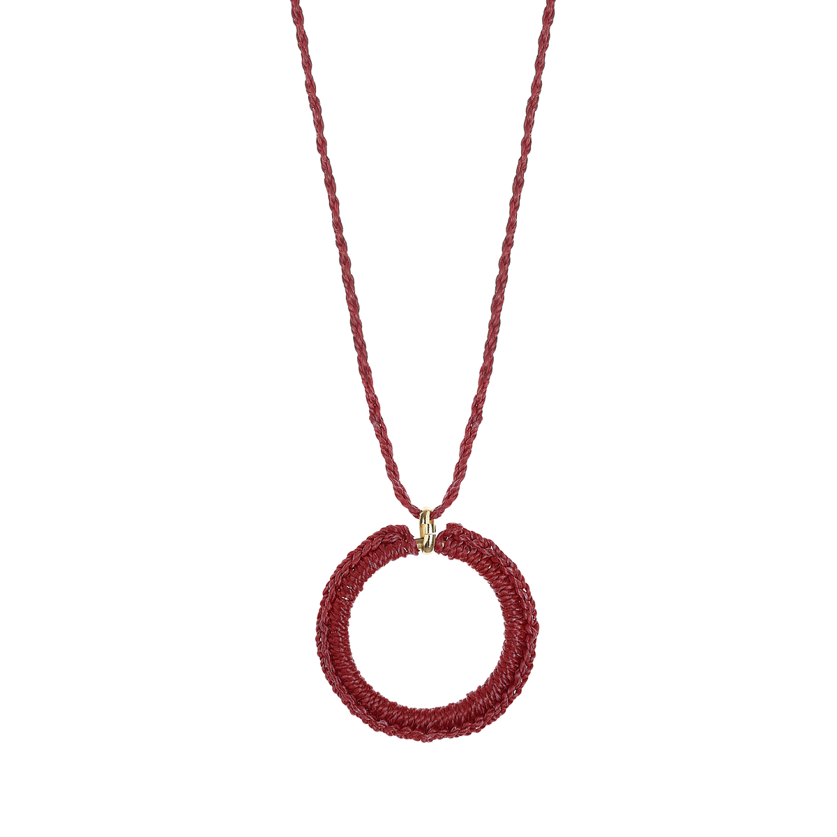 Alice la Pourprée - Macramé bordeau – Lutece