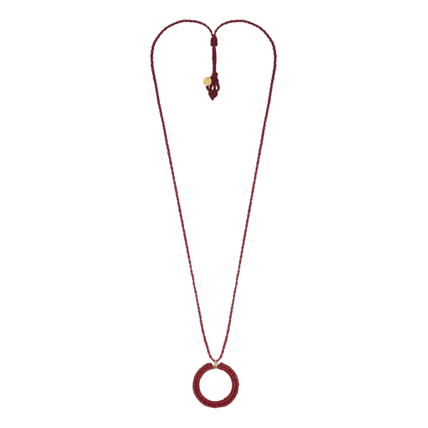 Alice la Pourprée - Bordeaux macramé