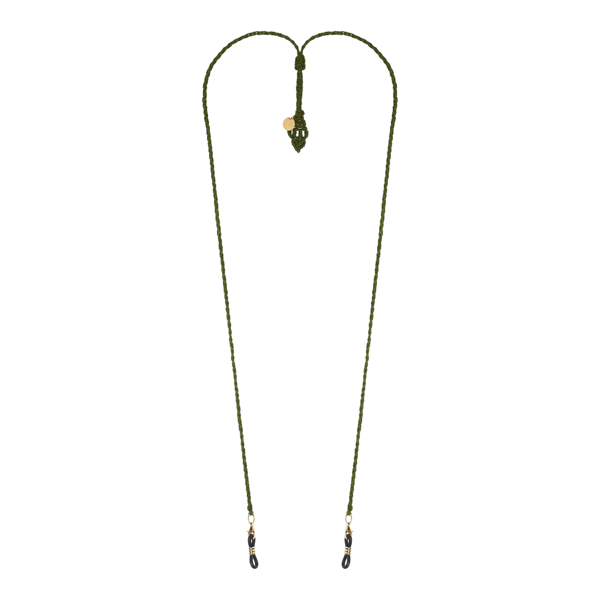 Alice l'olive - Macramé vert kaki – détail
