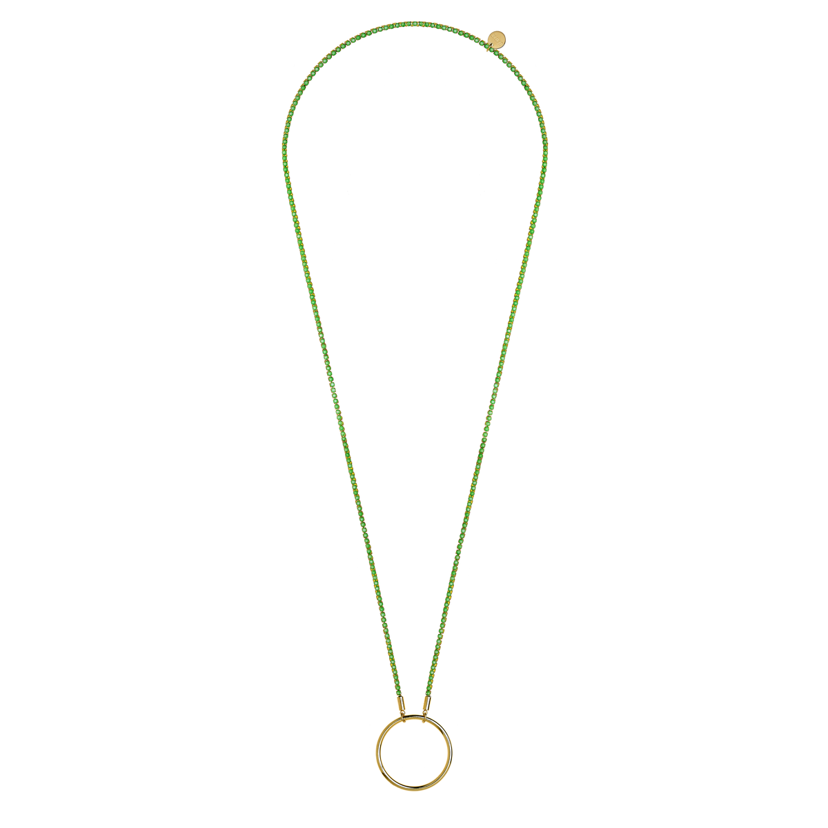 Jacqueline la vibrante - Doré vert fluo – détail