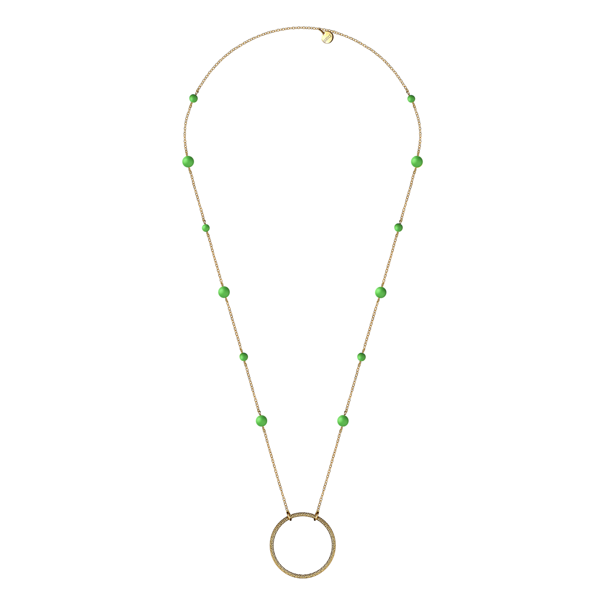Joséphine l'energique - Doré vert fluo – détail