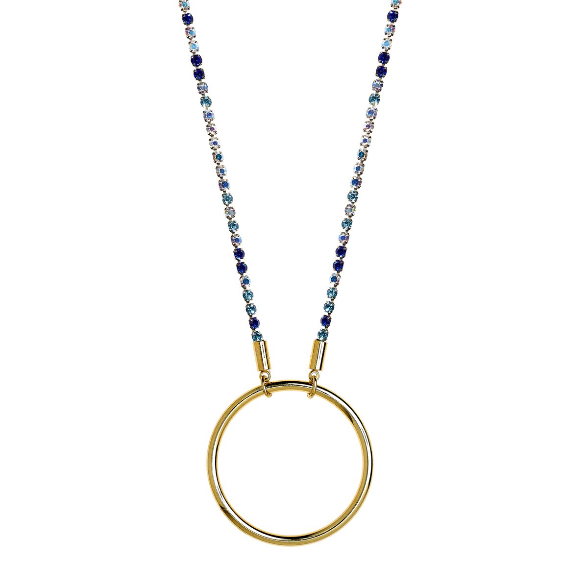 Jacqueline la captivante - Doré multicolore bleu – Lutece