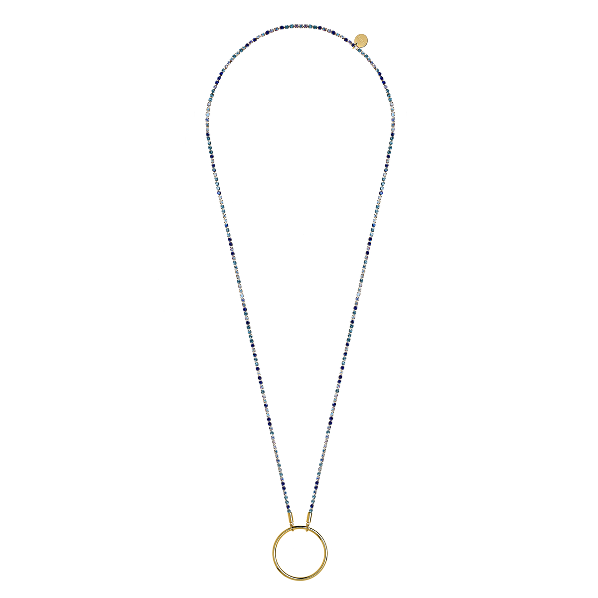 Jacqueline la captivante - Doré multicolore bleu – détail