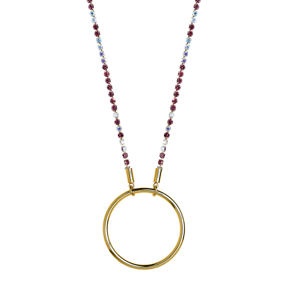 Jacqueline l'étincelante - Vergoldet multicolor rosa