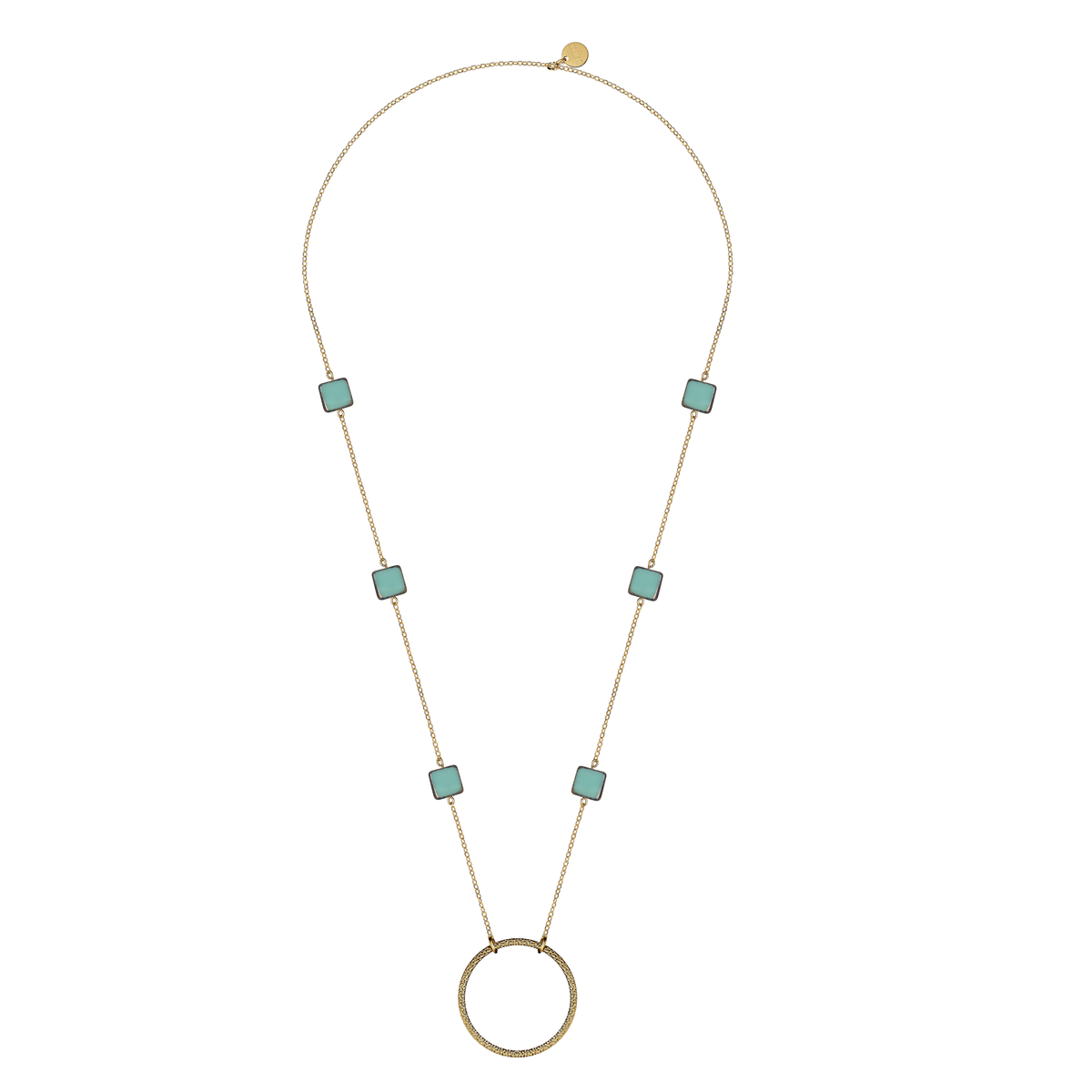 Nicole la rafraichissante - Doré turquoise – détail
